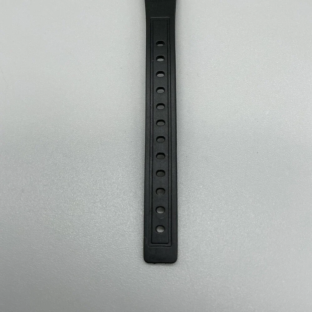 Vintage Orvis Womens Watch 24mm Black Dial Rubber Strap Day Date New Battery